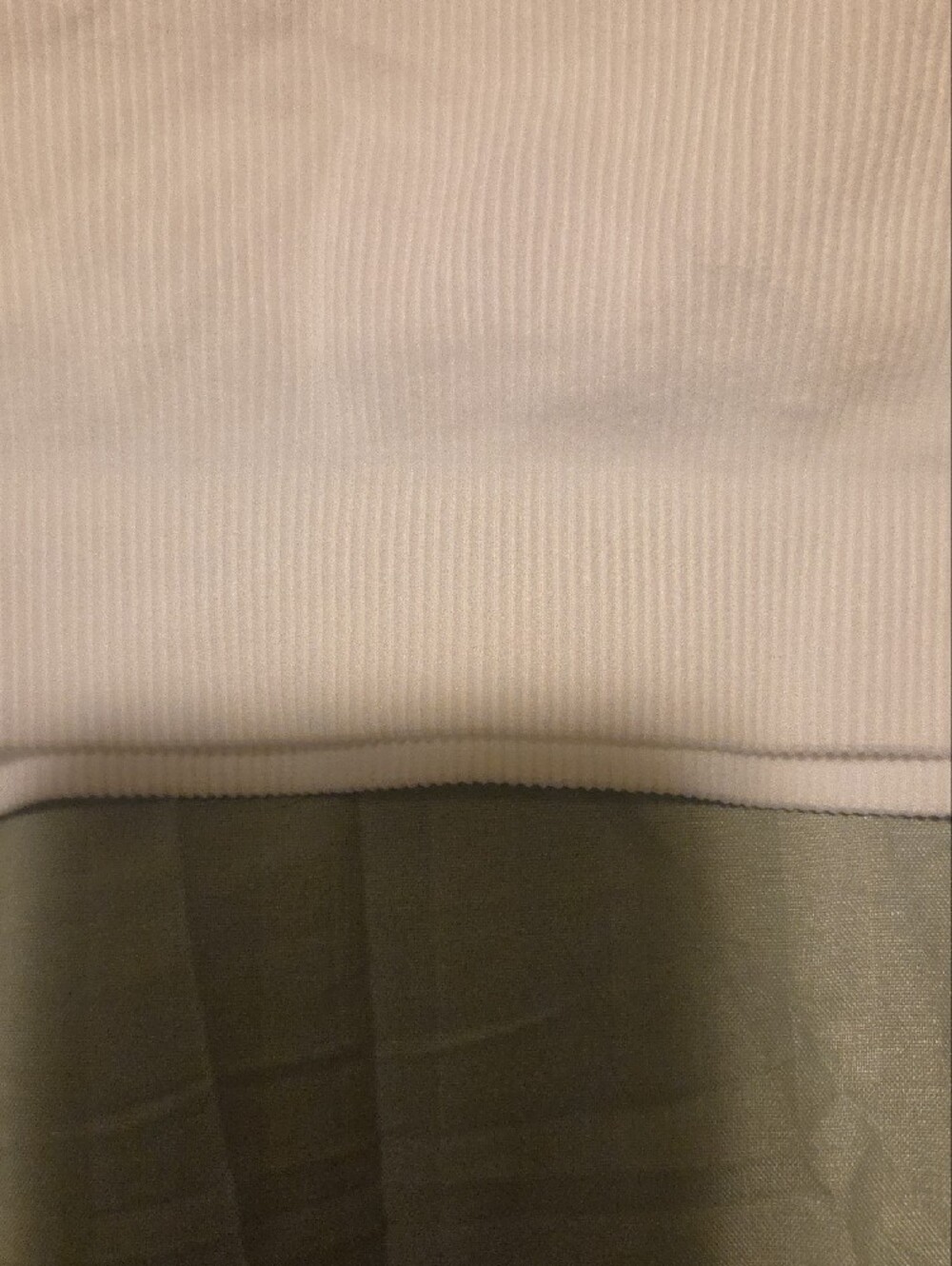 White Ribbed Racerback Sports Bra - Picture 2 of 6